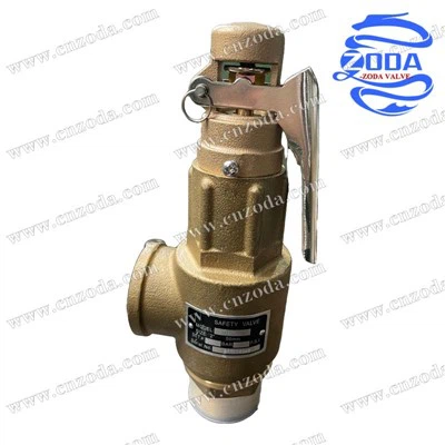 Válvula de segurança de bronze com alavanca